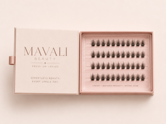 Mavali Press-On Lashes – aplicare rapidă, cu lipici adaugat