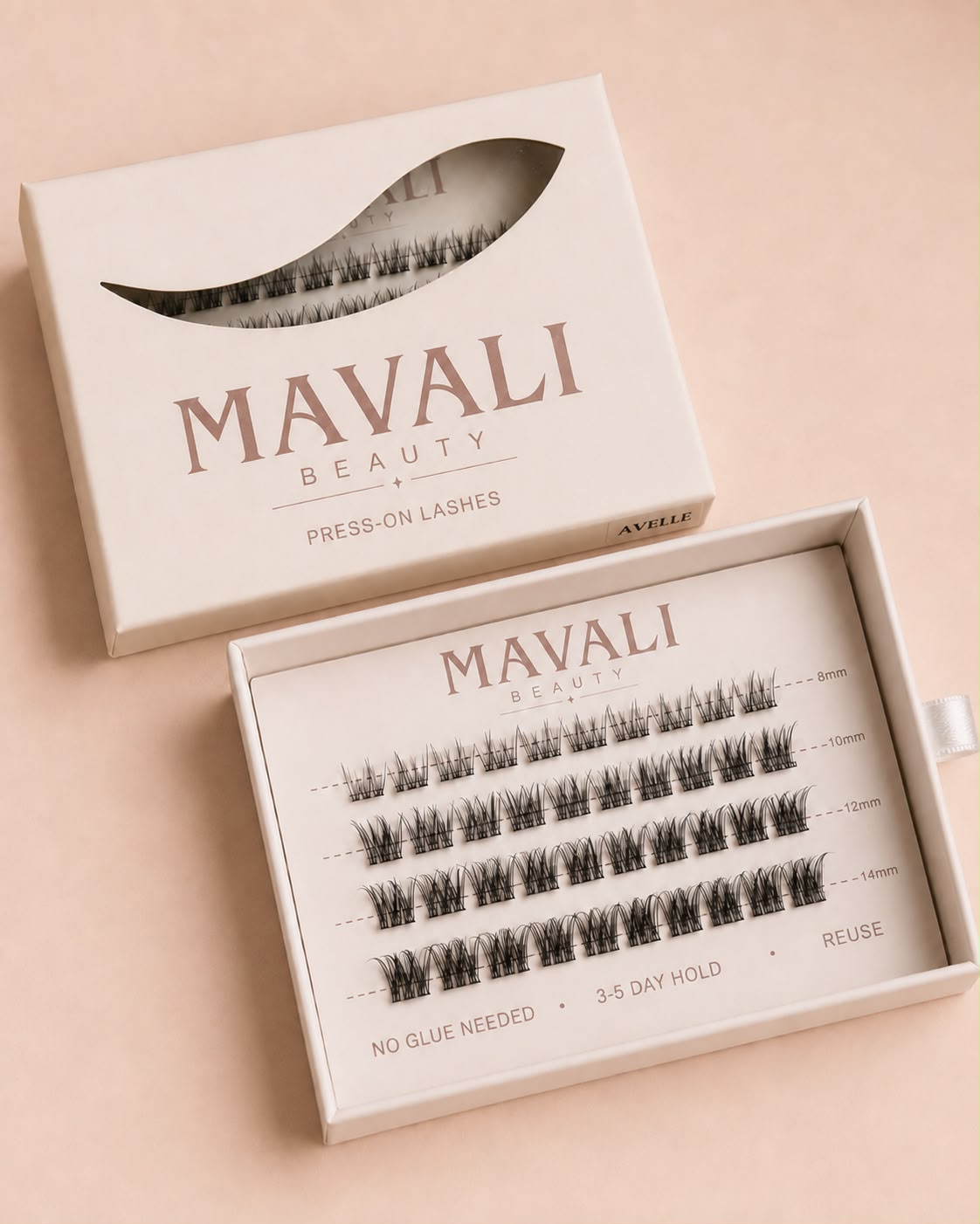 AVELLE – Gene false press-on lipici pre-aplicat